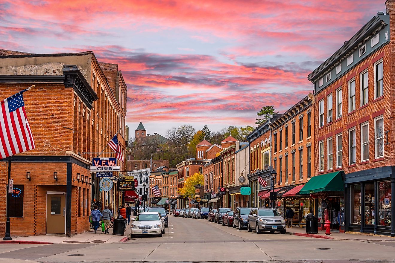 Downtown Galena, Illinois.