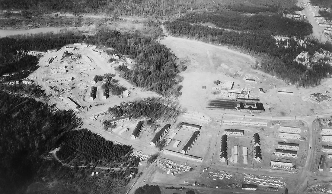Construction of the first New Deal Greenbelt Town in Maryland.