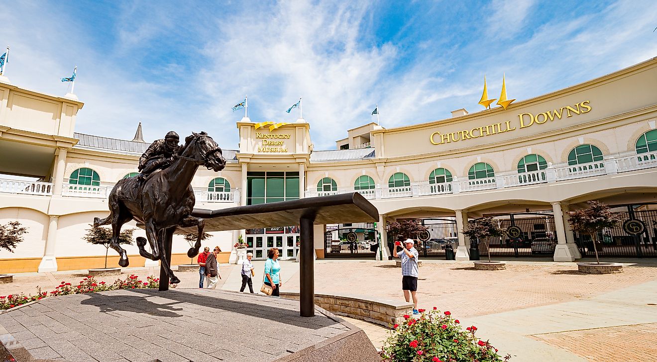 Churchill Downs Horse Race track and Derby museum in Louisville, Kentucky.