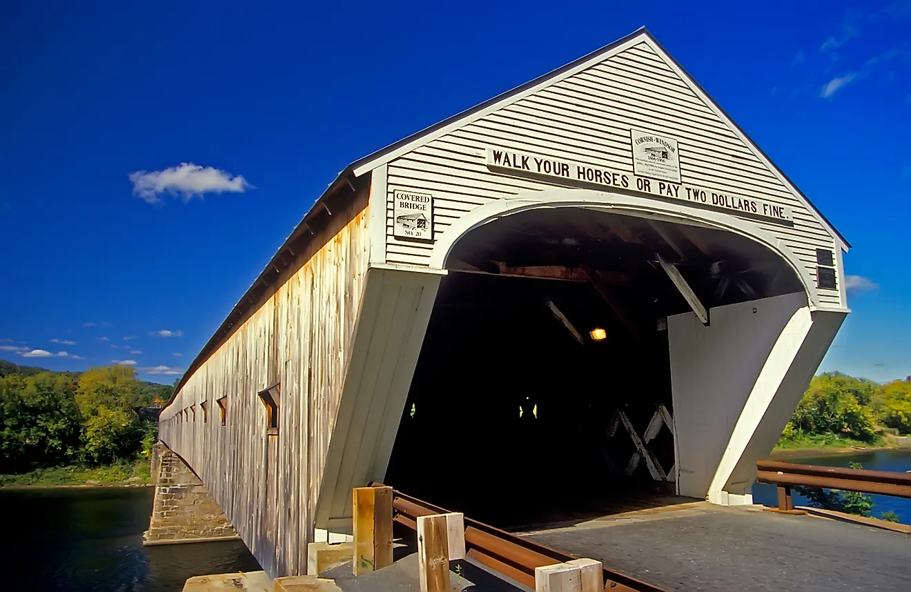 The Cornish Windsor Covered Bridge. 