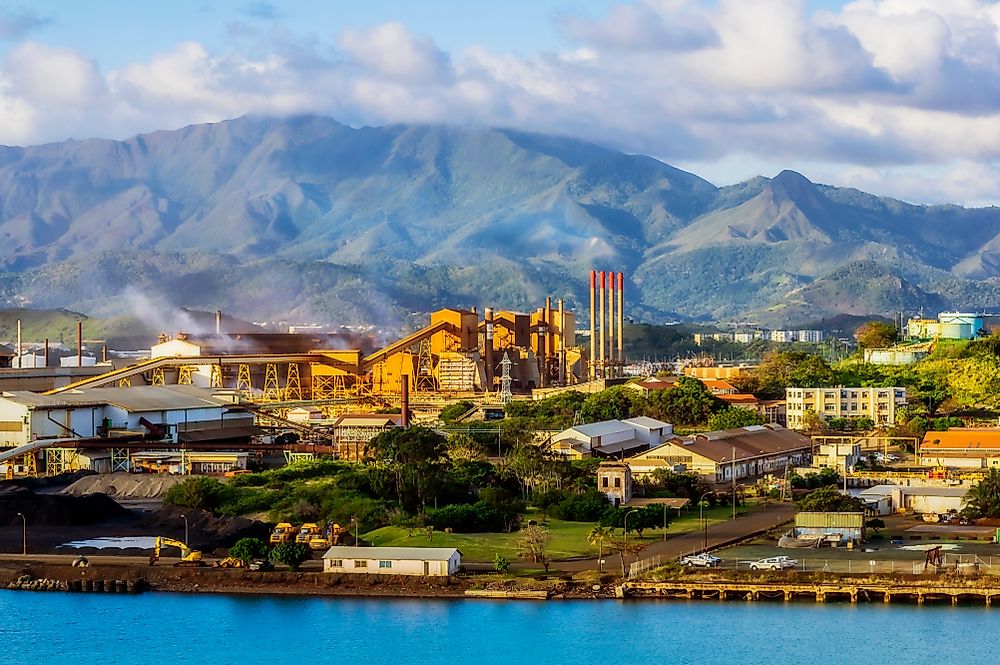 A nickel factory in New Caledonia. 