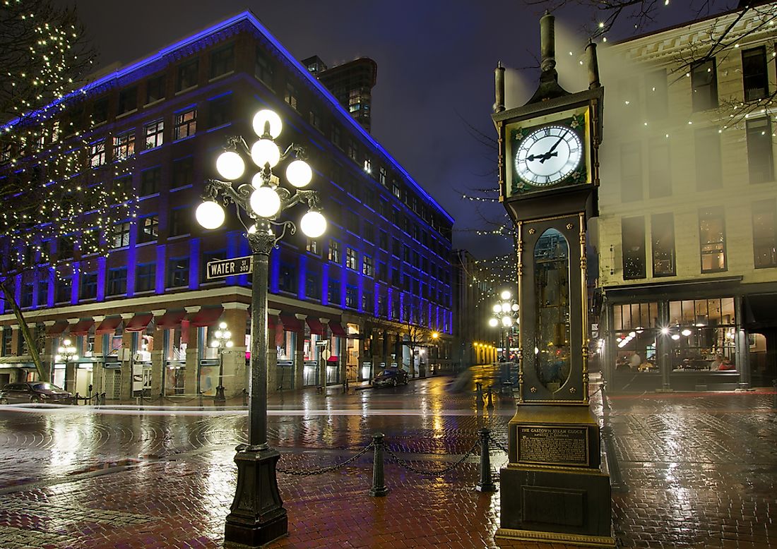 The famous clock tower of Gastown. 