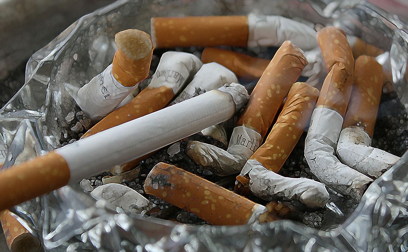 Cigarette smoking is associated with numerous health hazards and thus high taxes are levied on the sale of cigarettes.
