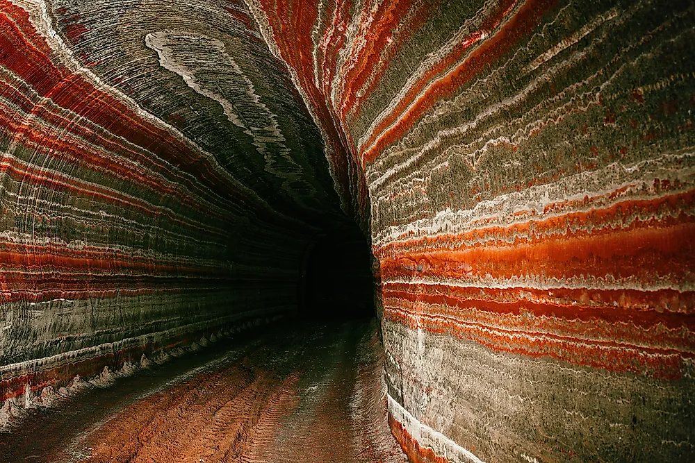 A potassium salt mine in Belarus. 