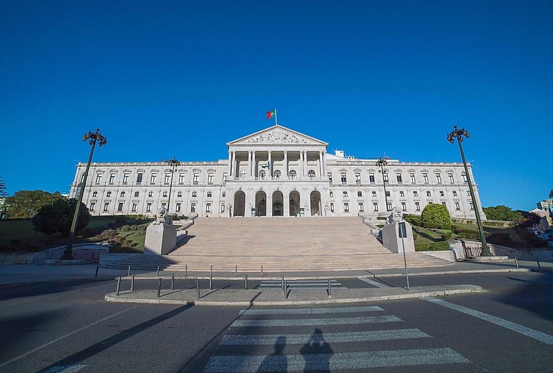 The Portuguese Parliament in Lisbon.