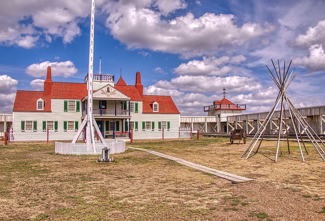 Fort Union Trading Post National Historic Site near Williston, North Dakota.