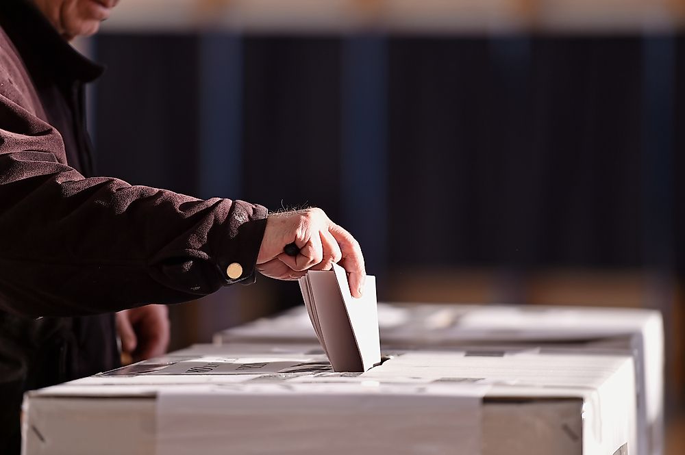 The right to vote is an important part of a democracy.
