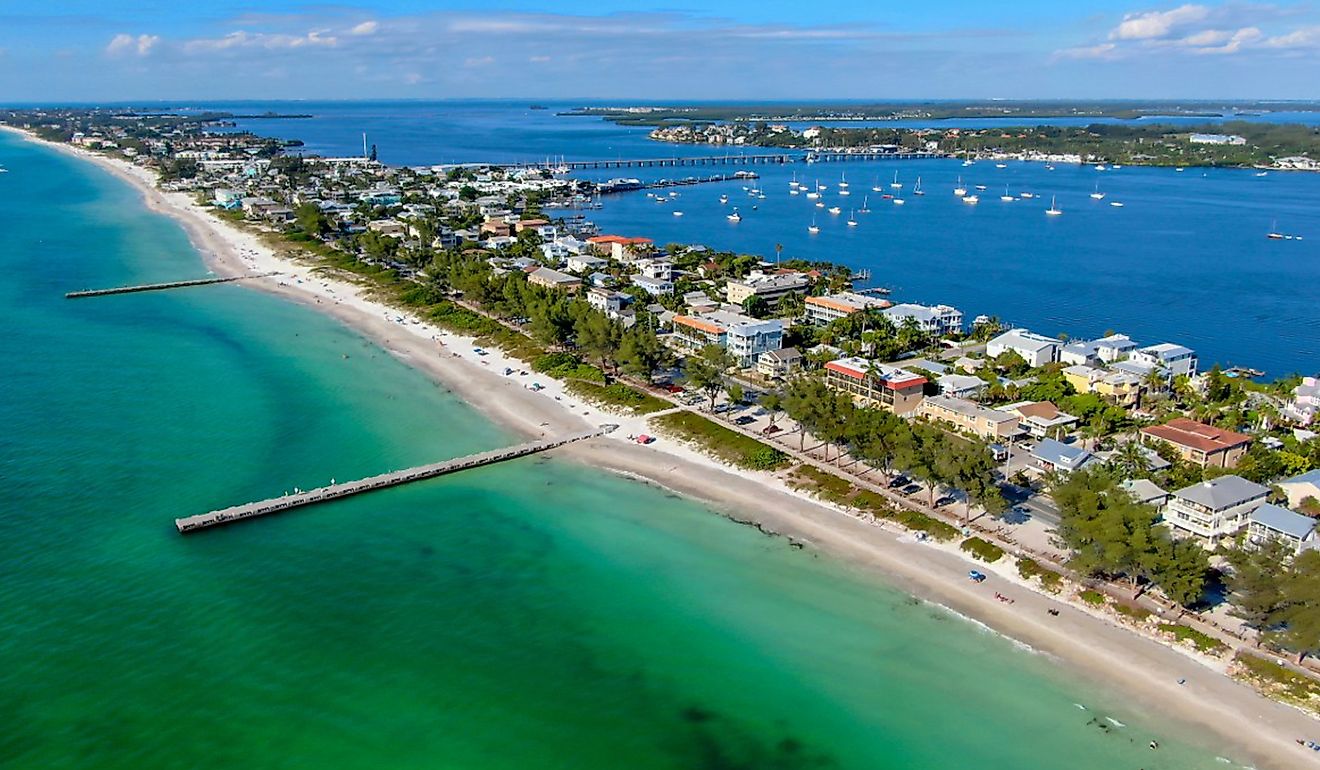 Overlooking Cortez Beach, Anna Maria Island, Florida.