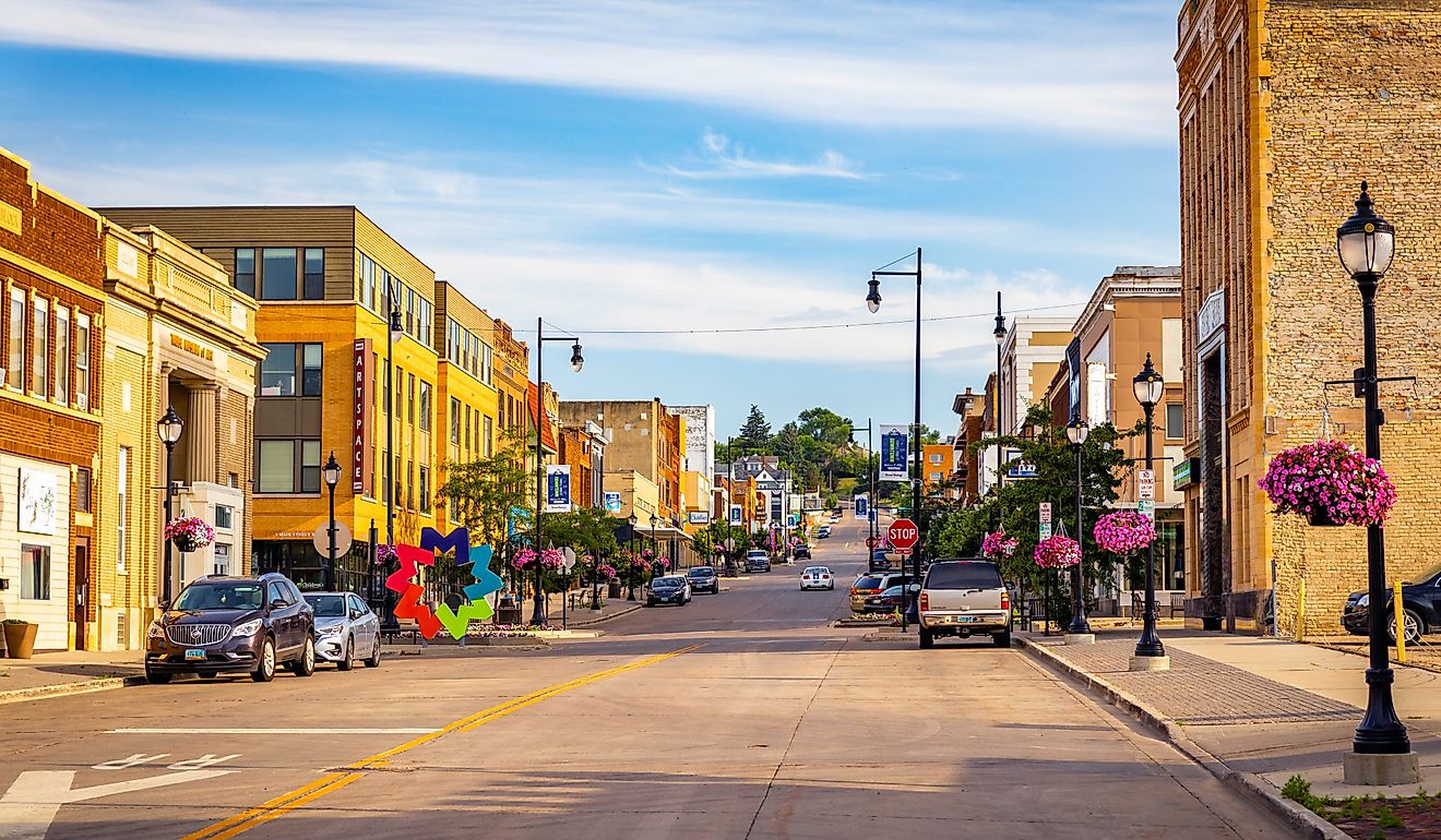 View of downtown Minot, North Dakota. (Image Credit: Photo Spirit via Shutterstock.com)