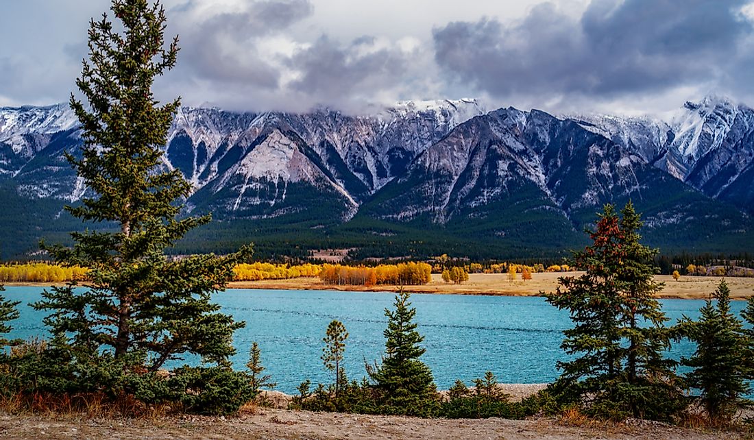 Lake Athabasca sits on the Saskatchewan-Alberta provincial border.