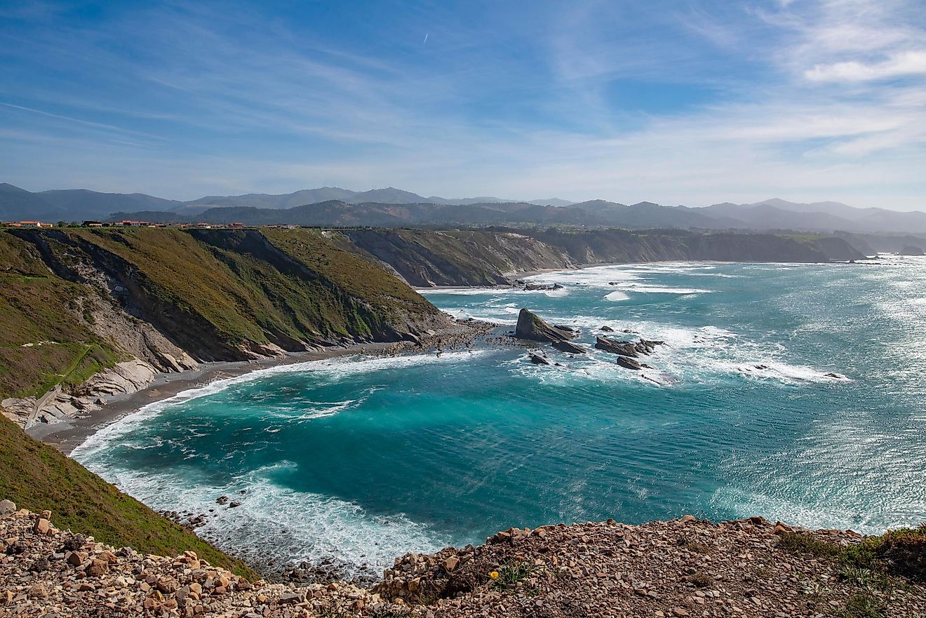 Cape Vidio on the Bay of Biscay.