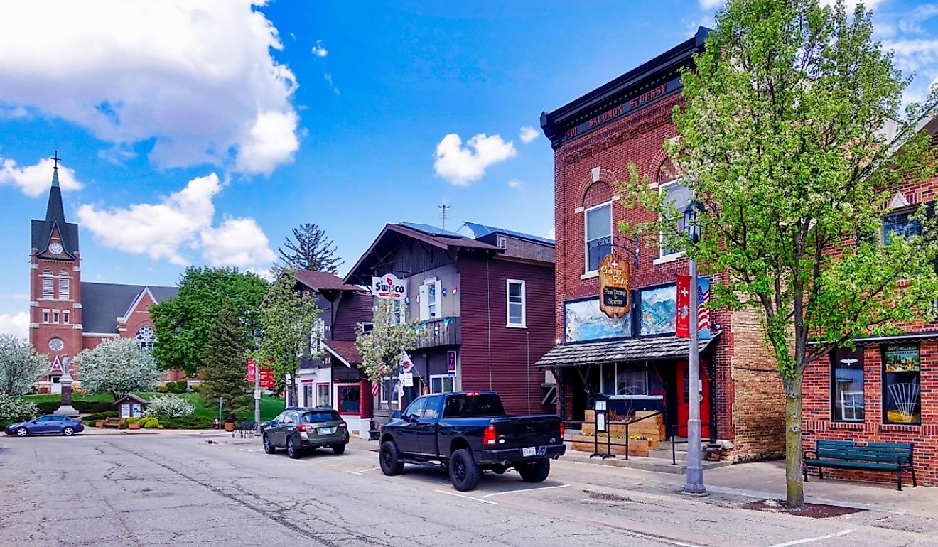 Shops in New Glarus, Wisconsin
