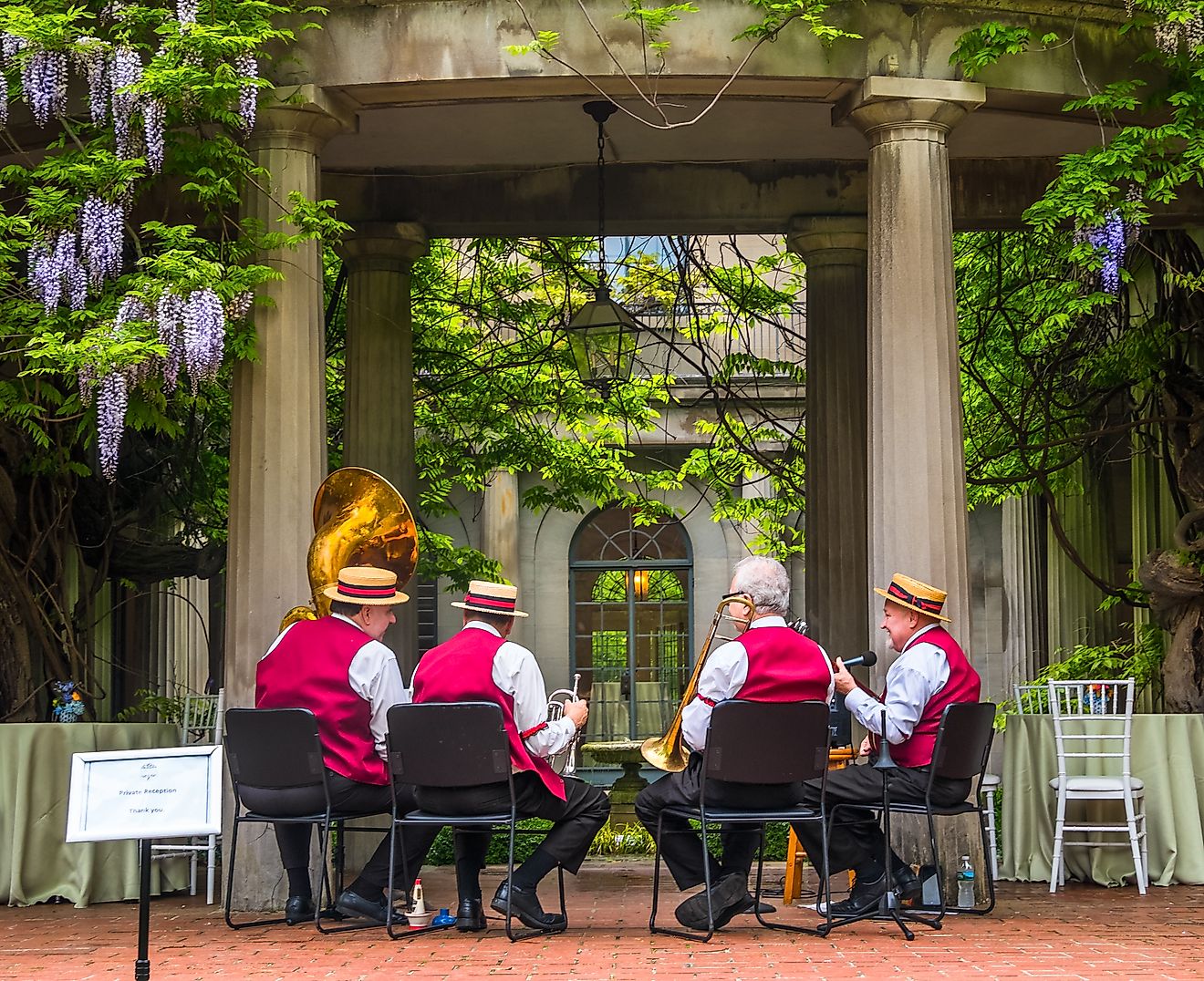 A musical performance in Montclair, New Jersey.