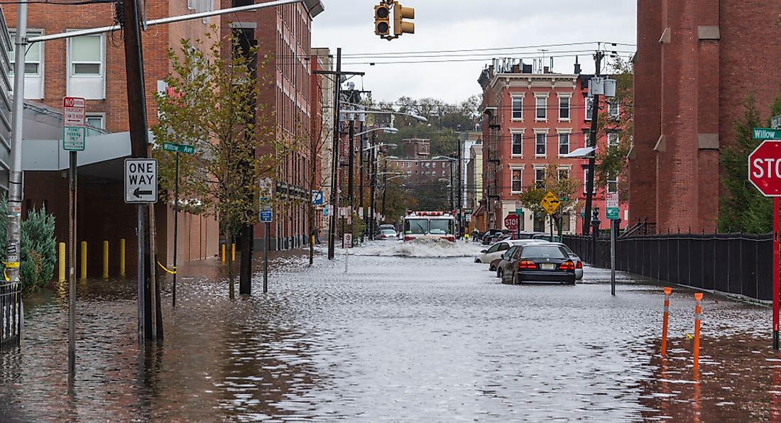 Hurricane Sandy is seen as an example of a "superstorm". Editorial credit: Brian Derr / Shutterstock.com.