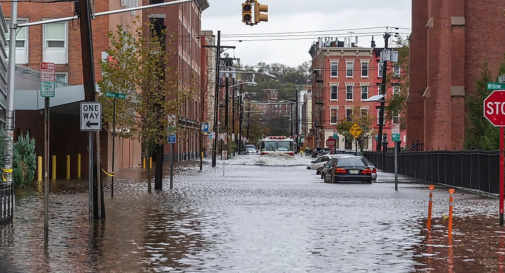 Hurricane Sandy is seen as an example of a "superstorm". Editorial credit: Brian Derr / Shutterstock.com.