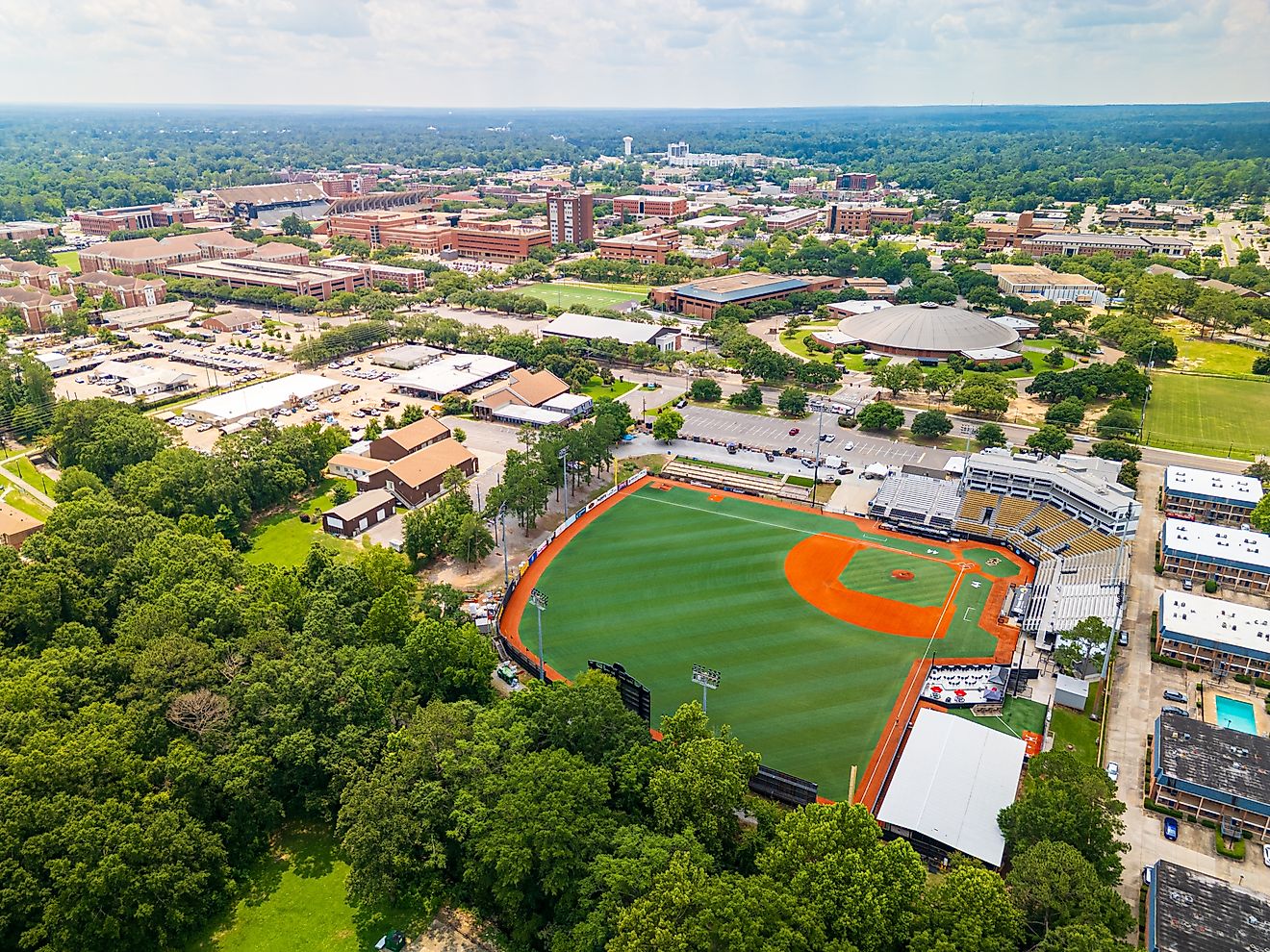 Pete Taylor Park, home of the University of Southern Mississippi Golden Eagles baseball team in Hattiesburg, Mississippi.
