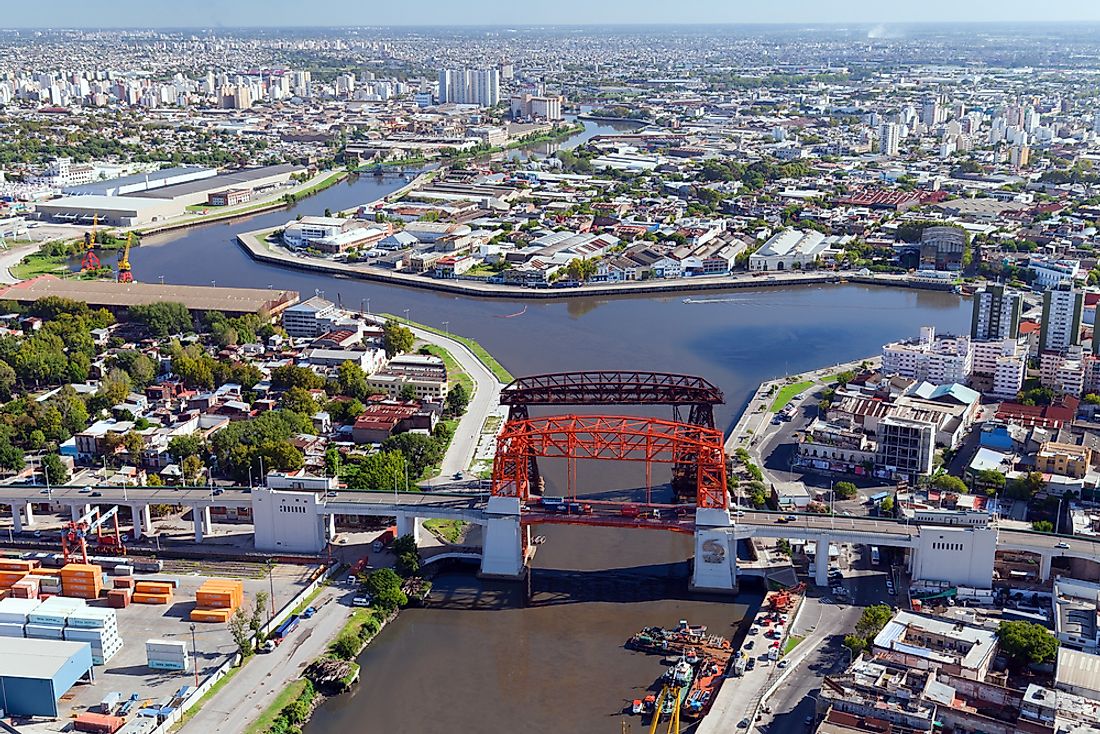 An industrial area of Buenos Aires. 