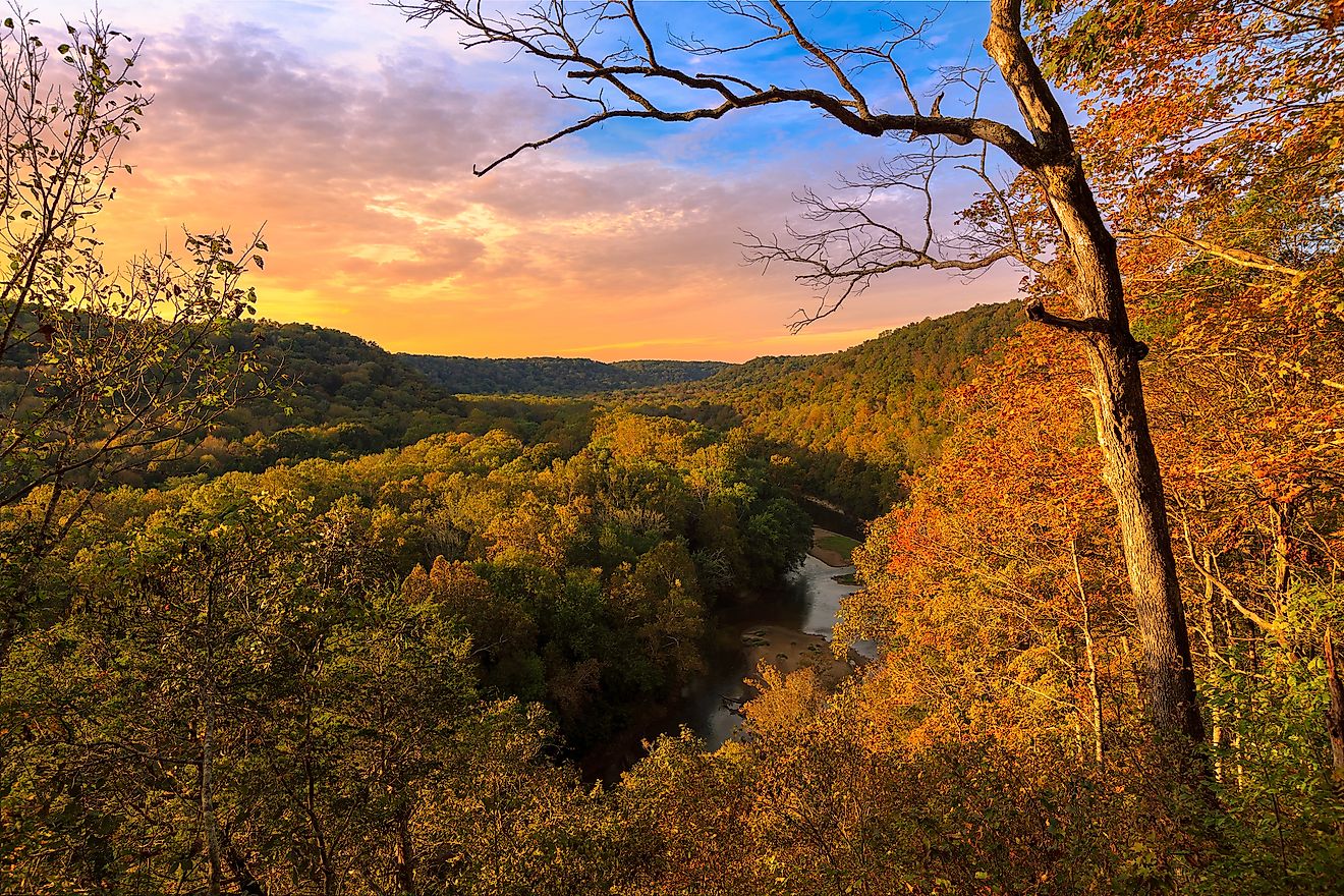 The Green River at Mammoth Cave National Park in Kentucky.