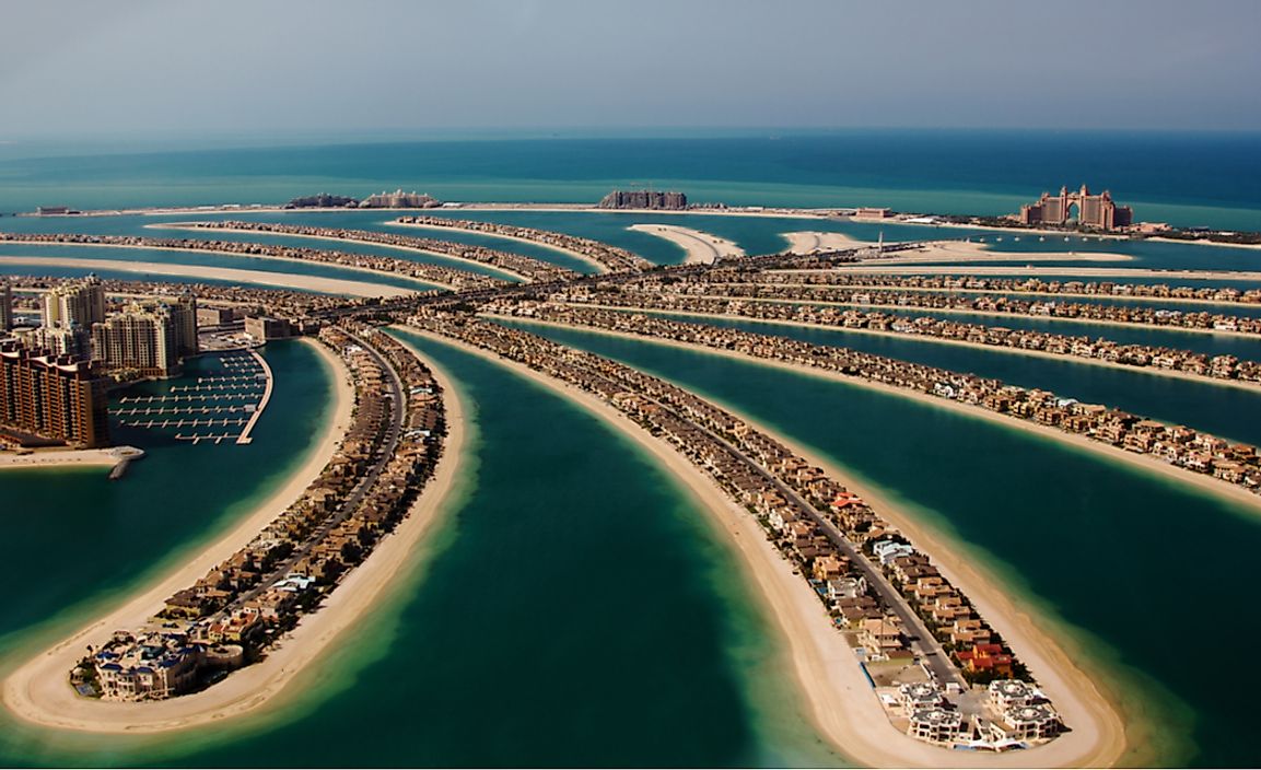 House on the Palm Islands, Dubai. 