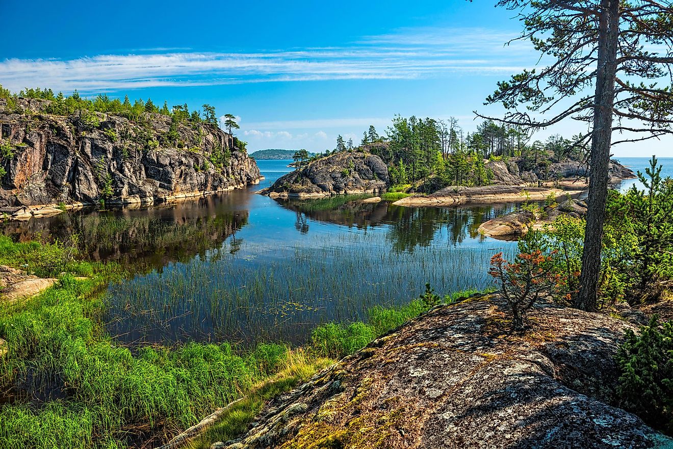 Lake Ladoga, Russia. 