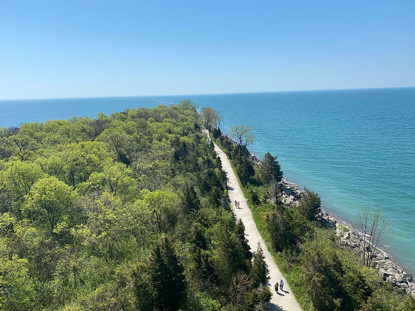Looking out to the tip of Point Pelee National Park. Image credit: Andrew Douglas