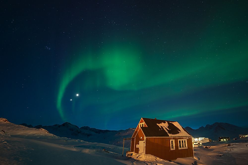 Northern lights in Greenland