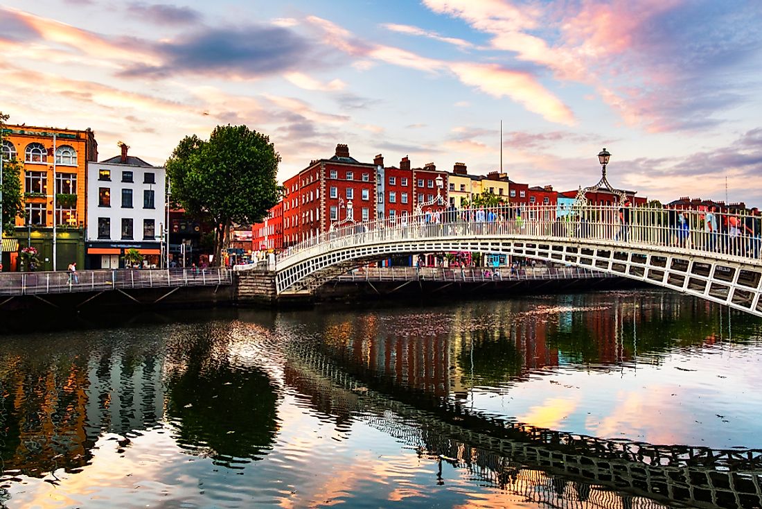 Dublin, the largest city and the capital city of Ireland. 