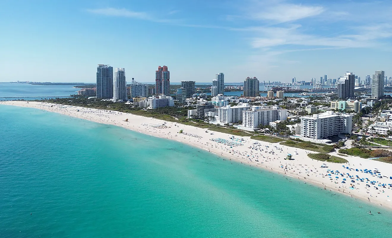 Miami beach cityscape.