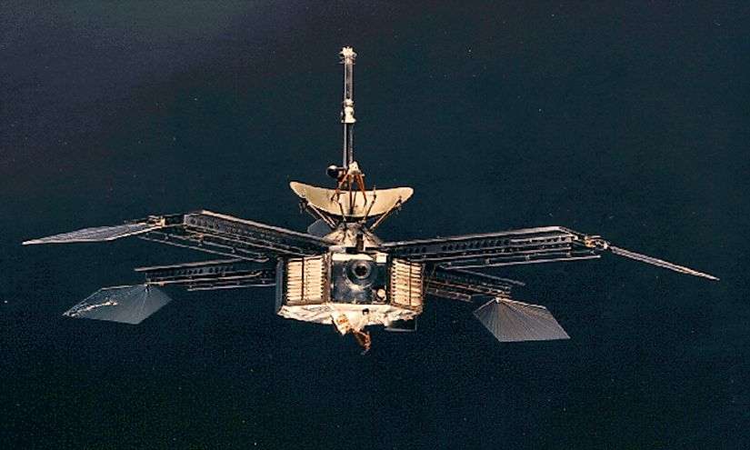 The Mariner 4 spacecraft.