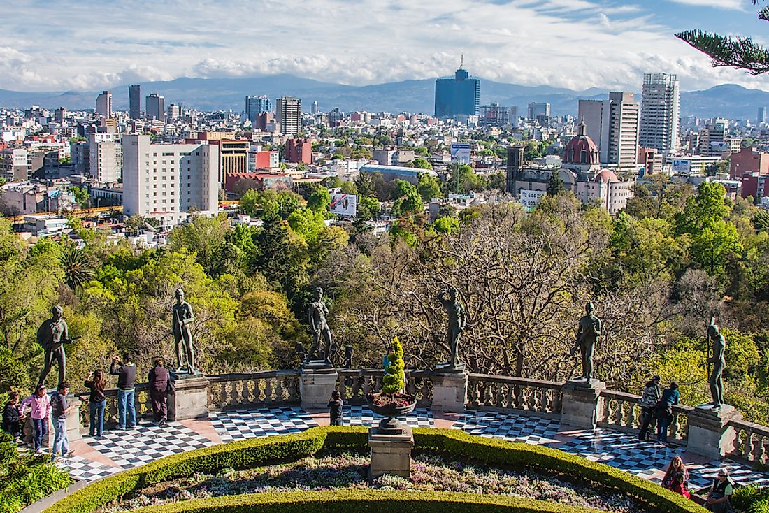 A view of Mexico City, Mexico. 