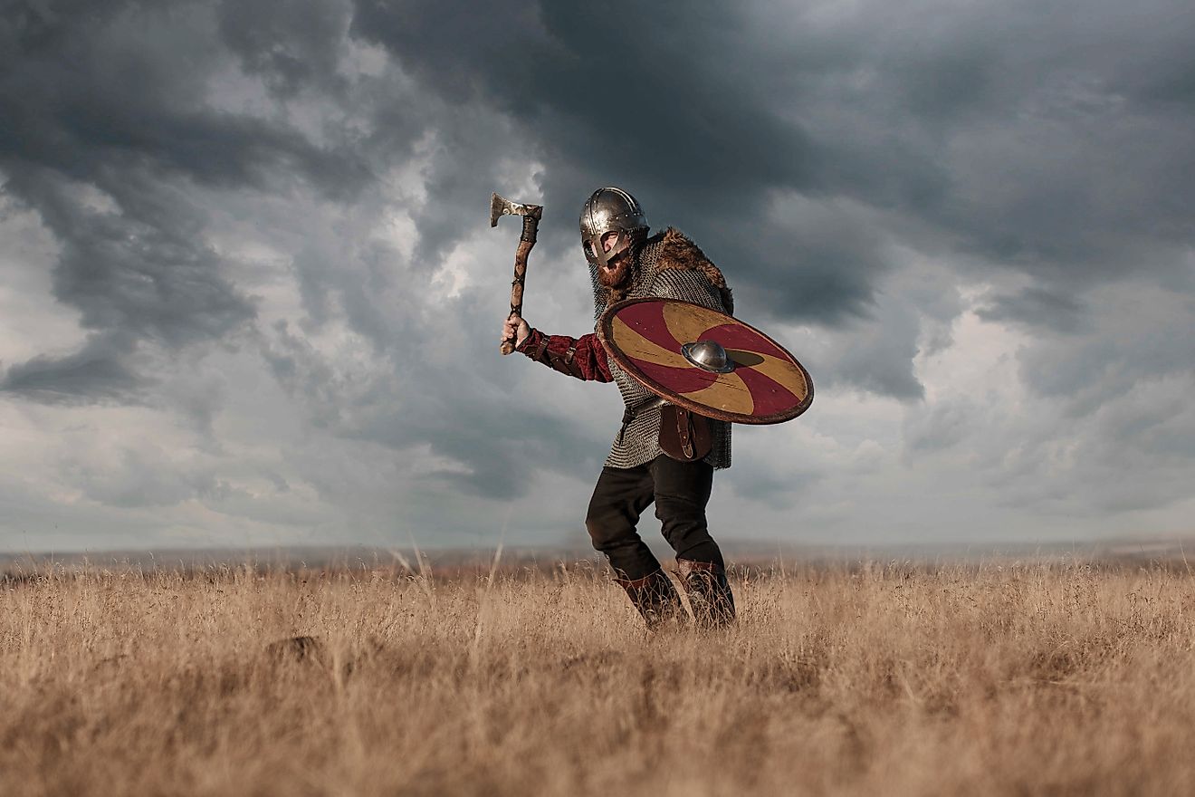 Interpretation of a Viking warrior.