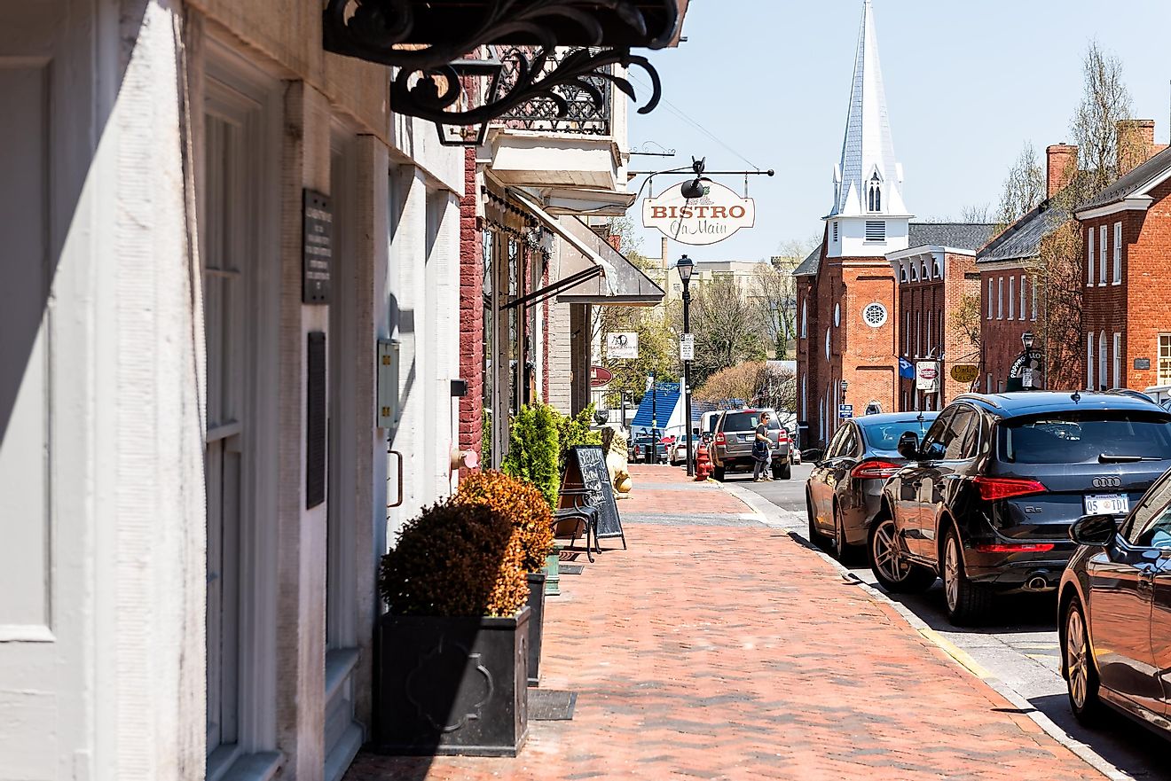Historic downtown town city in Lexington, Virginia, via Kristi Blokhin / Shutterstock.com
