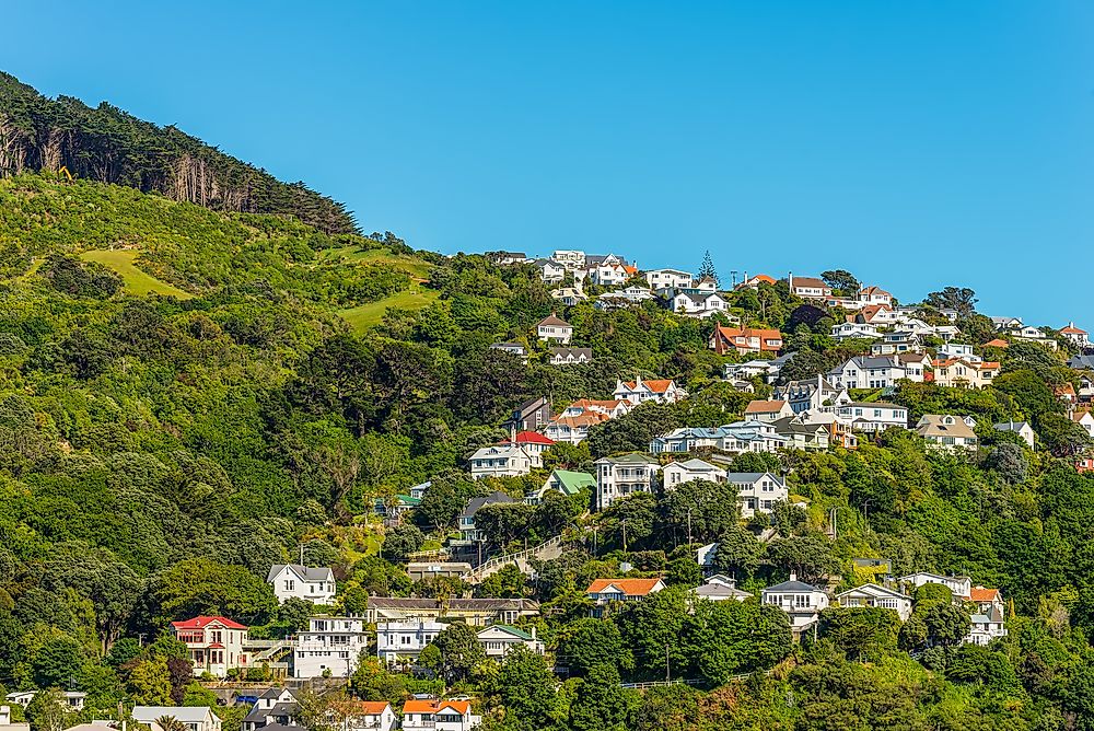 Wellington, the capital of New Zealand. 