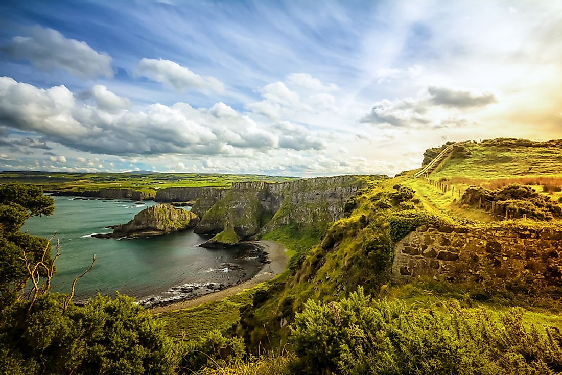 The coast of Ireland. 