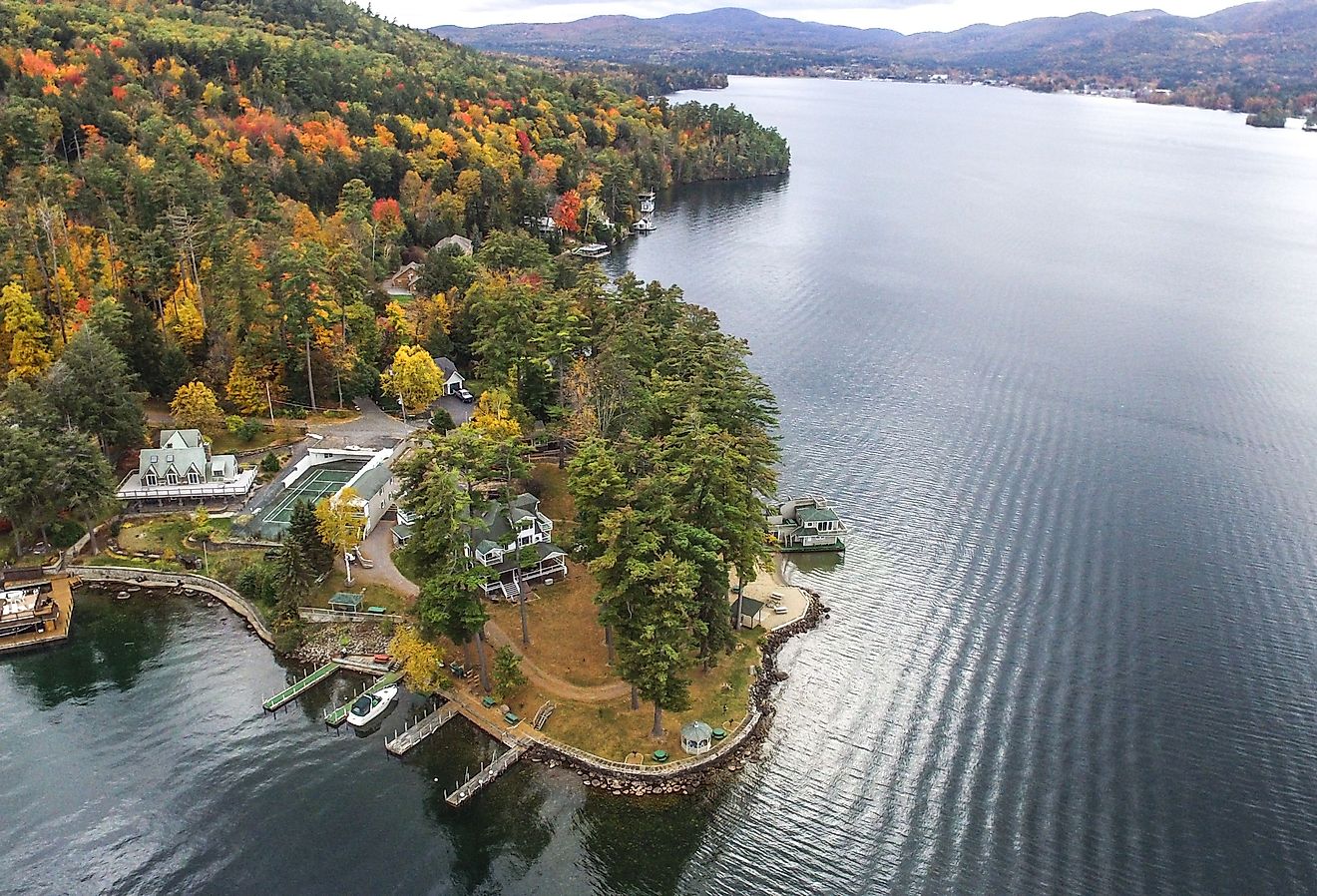 Overlooking Lake George, New York.