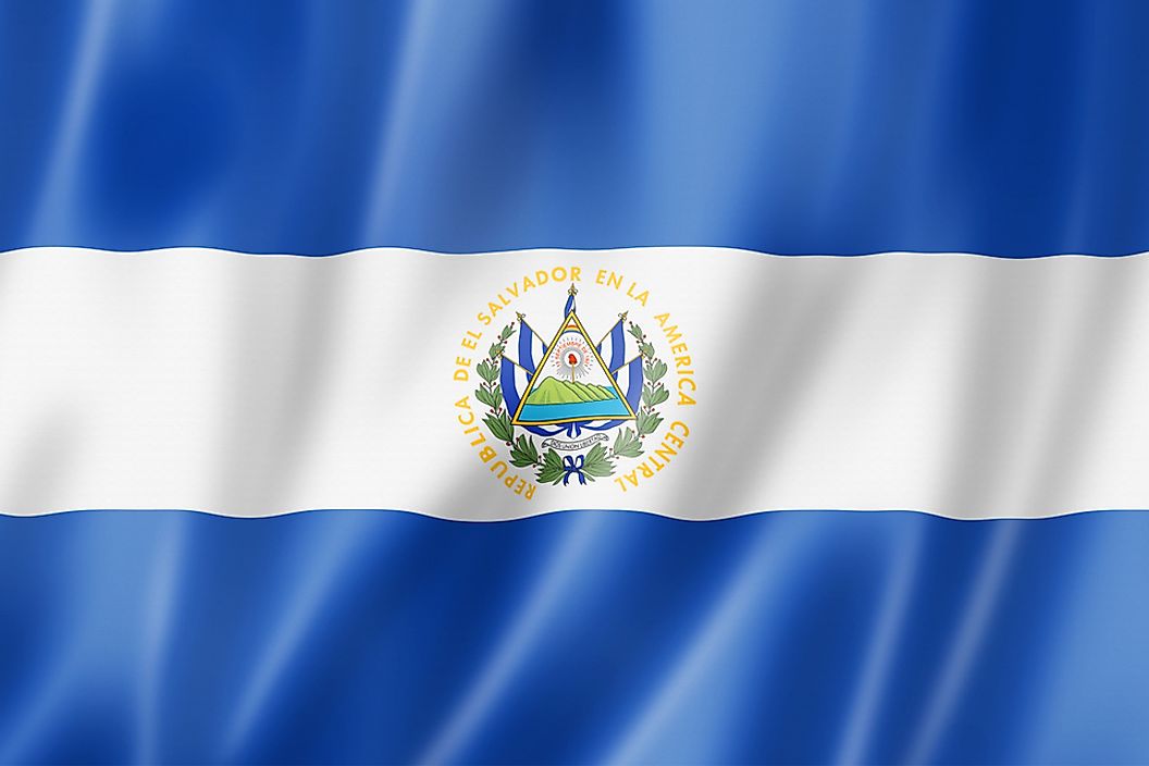 The flag of El Salvador.