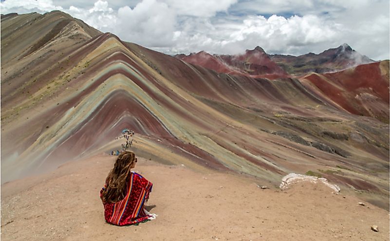 Rainbow mountains near Cuzco, Peru