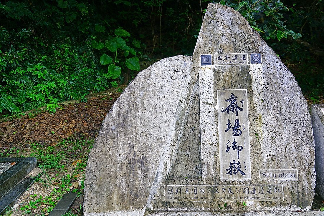 The Sefa-utaki, a sacred Ryukyuan religious space. Editorial credit: EQRoy / Shutterstock.com