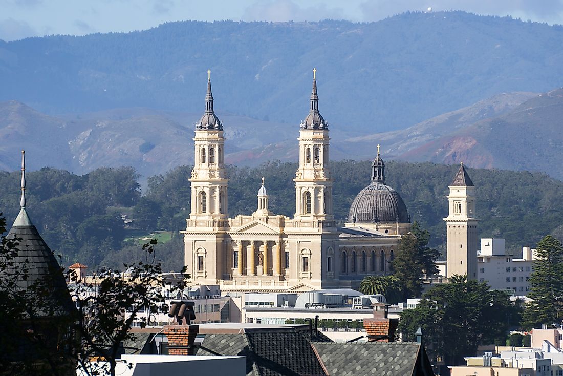 Saint Ignatius church in California. 