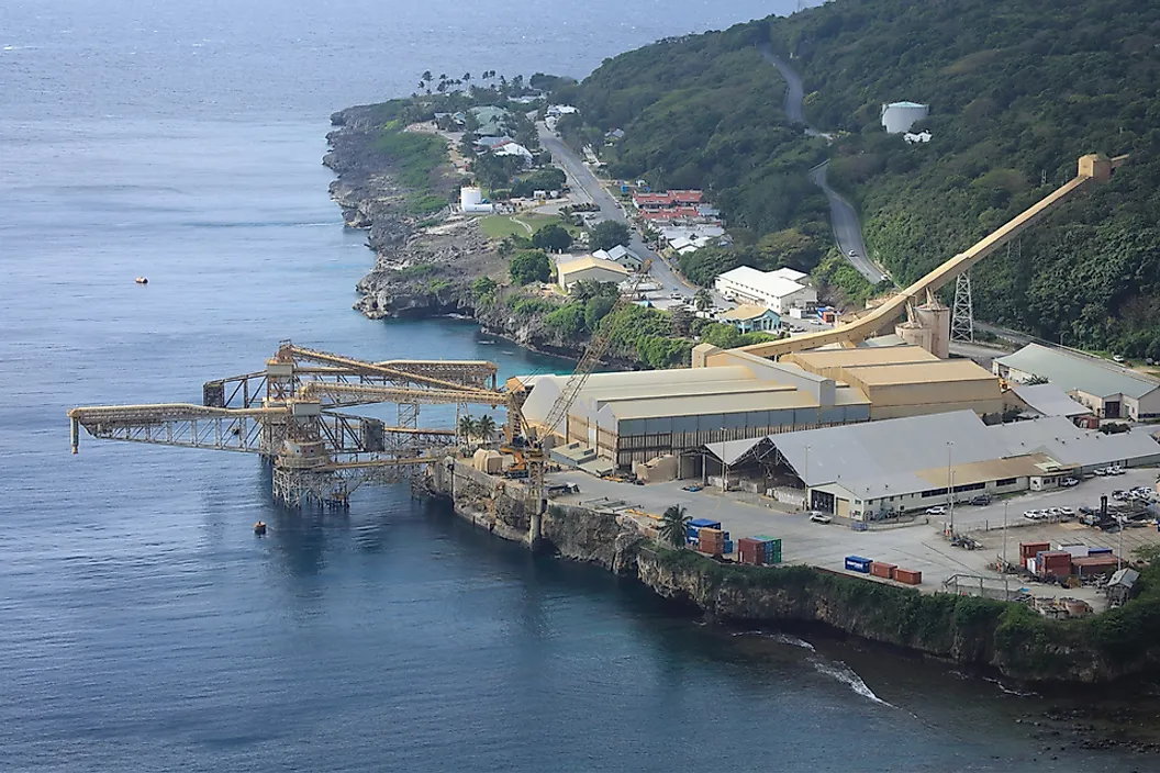 Flying Fish Cove is the capital of Christmas Island, Australia.