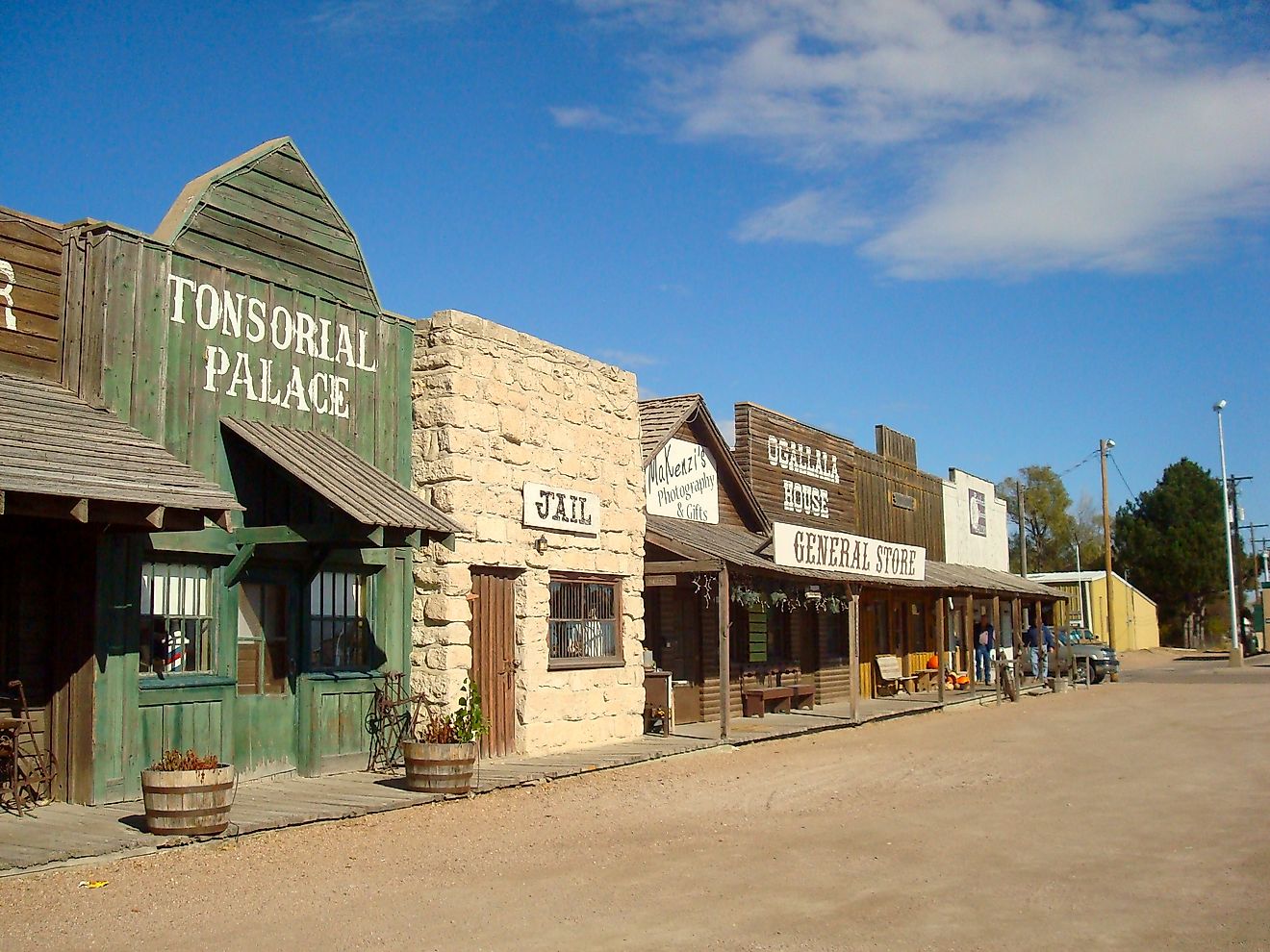 View of Front street in Ogallala, Nebraska. Editorial credit: YULIYAPHOTO / Shutterstock.com