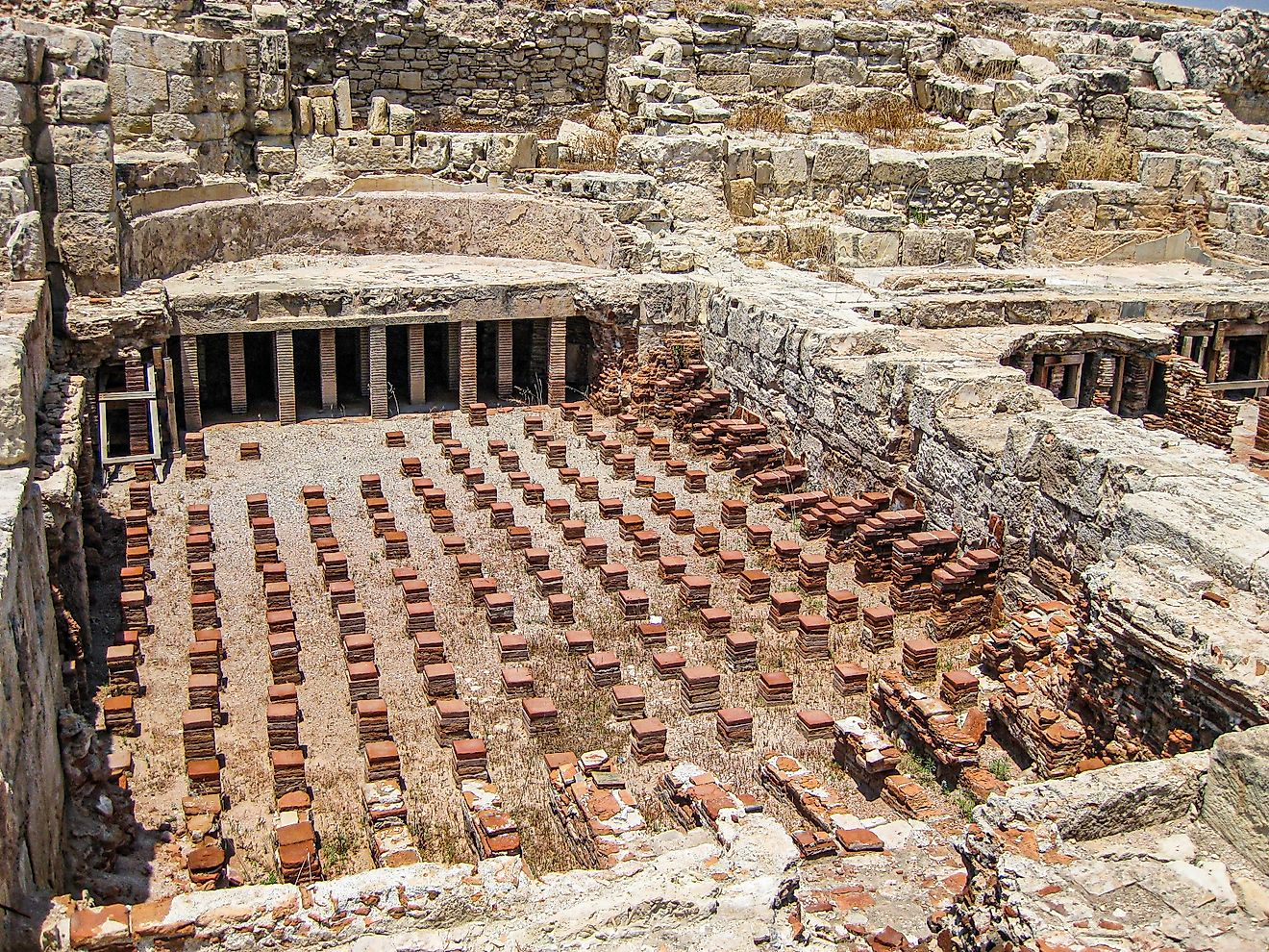 Ancient Roman hypocaust heating system. Editorial credit: Zeuslight by Alexander / Shutterstock.com
