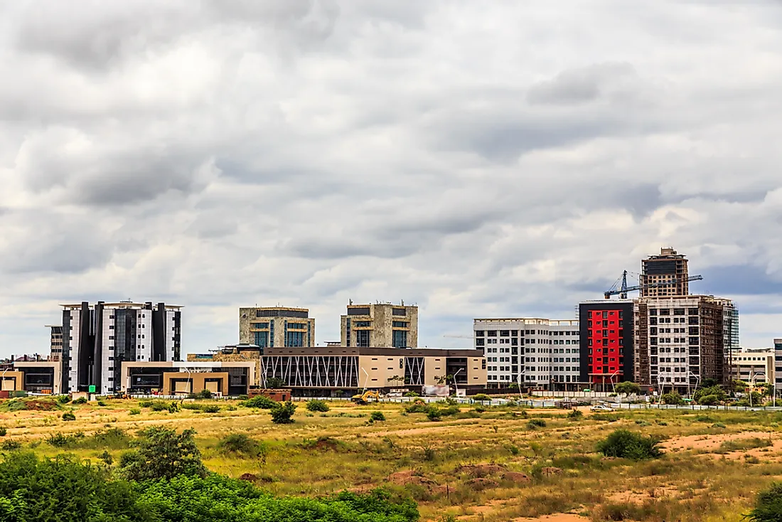 Gaborone is Botswana's capital city. 