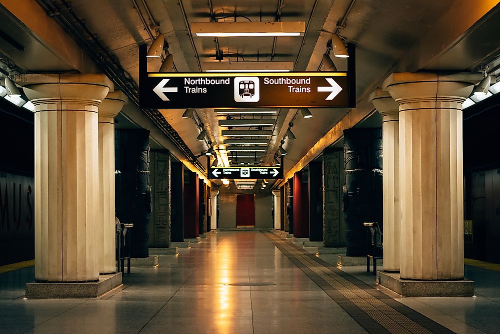 The subway of Toronto.