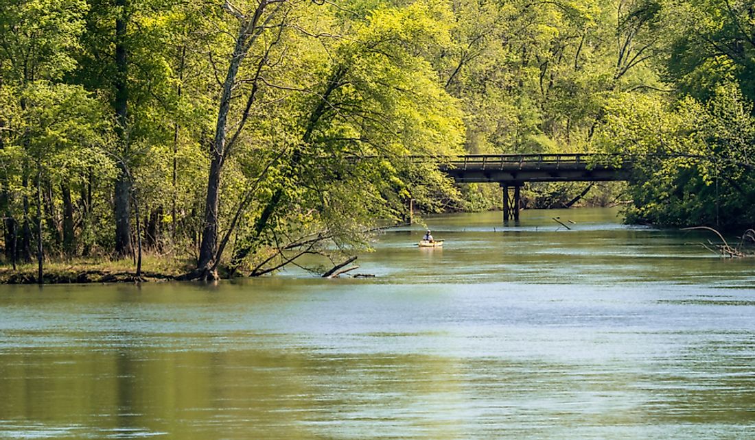 The Catawba River/Wateree River in South Carolina.