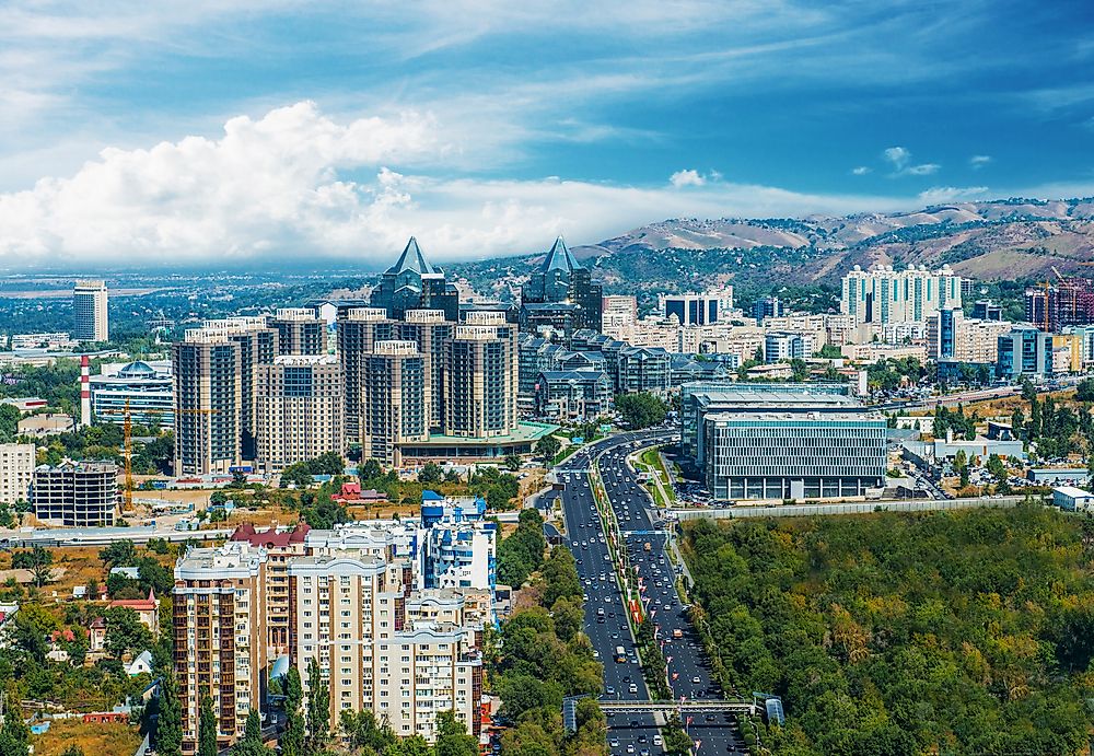 Cityscape of Almaty. 