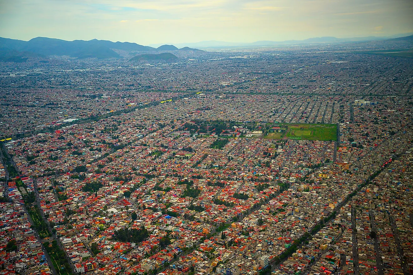 Mexico City Ariel View 