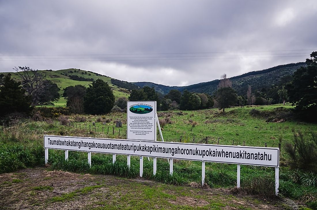 Taumatawhakatangi­hangakoauauotamatea­turipukakapikimaunga­horonukupokaiwhen­uakitanatahu, New Zealand.