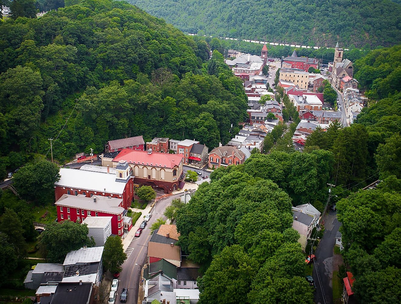 Overlooking Jim Thorpe, Pennsylvania.