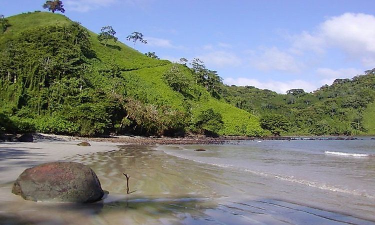 A beach in the Cocos Island National Park, a UNESCO World Heritage Site In Costa Rica.